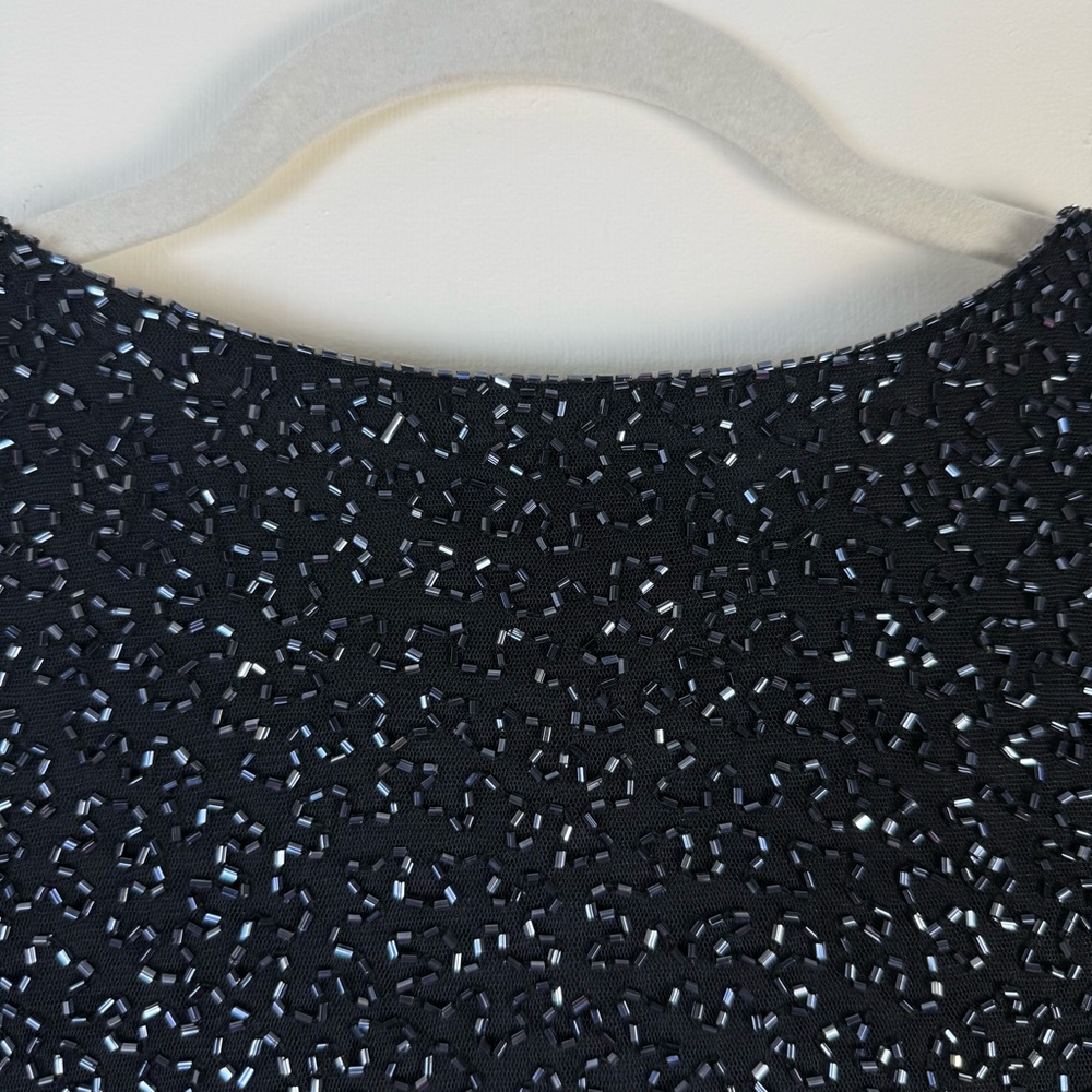 BRILLIANTE by J.A. Black Women's Embellishment Blouse Beads Lined sz XL Occasion - Picture 8 of 11